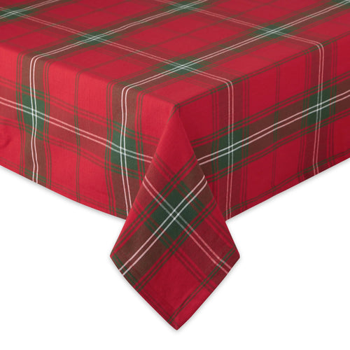Vintage Tartan Plaid Tablecloth - 1.55 x 2.7m