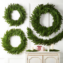 Load image into Gallery viewer, Bright Green Cedar Wreath EXTRA LARGE
