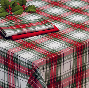 Xmas Plaid 1,8m ROUND Tablecloth