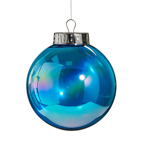 Bright Blue Seamless Iridescent Ball 20cm