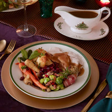 Load image into Gallery viewer, Spode Christmas Tree Sauce Boat &amp; Stand