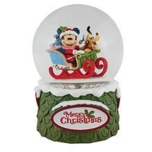 Load image into Gallery viewer, Mickey &amp; PlutoLaughing All the Way Snowglobe