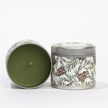 Load image into Gallery viewer, Silver Spruce Tin Candle