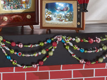 Load image into Gallery viewer, Vintage Glass Christmas Tree Garland 2.2m