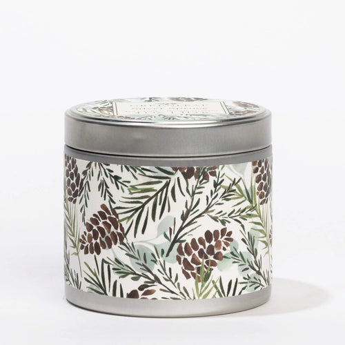Silver Spruce Tin Candle