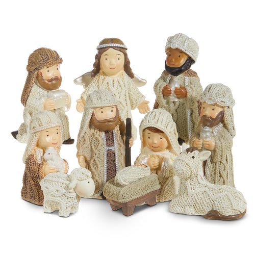 Mini Knitted Nativity Set