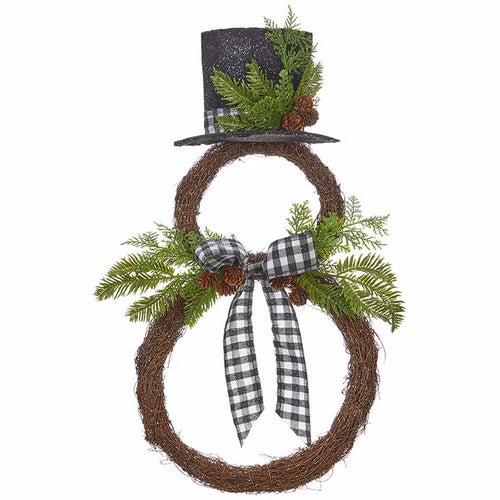 Snowman Wreath