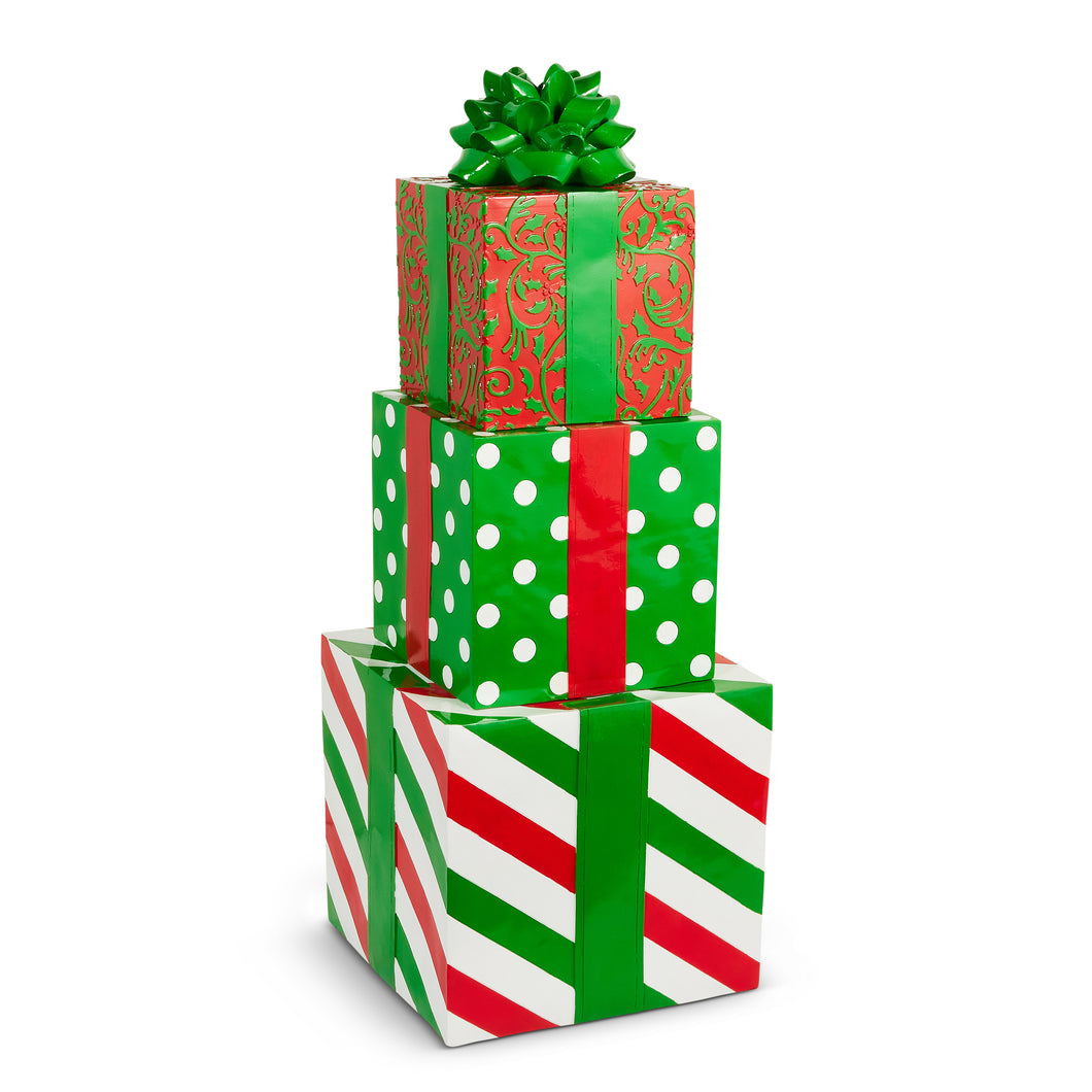 Large Indoor Outdoor Stacked Gifts