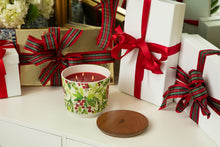 Load image into Gallery viewer, Merry Memories Patterned 3 Wick Candle