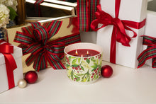 Load image into Gallery viewer, Merry Memories Patterned 3 Wick Candle