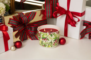 Merry Memories Patterned 3 Wick Candle