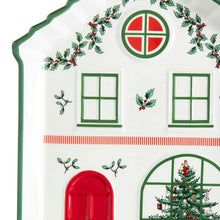Load image into Gallery viewer, Spode Christmas Tree Village Green Tidbit Tray