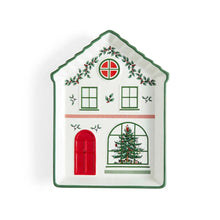 Load image into Gallery viewer, Spode Christmas Tree Village Green Tidbit Tray