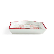 Load image into Gallery viewer, Spode Christmas Tree Village Red Tidbit Tray