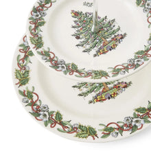 Load image into Gallery viewer, Spode Christmas Tree Wreath Cake Stand