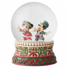 Load image into Gallery viewer, Victorian Mickey and Minnie Mouse Snow Globe