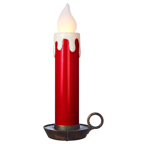 Large Metallic Lighted Candle