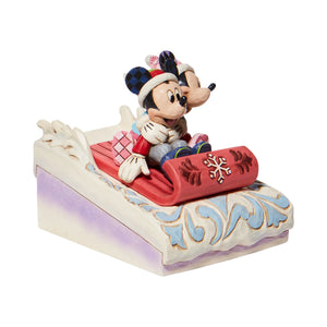 Mickey and Minnie Sledding