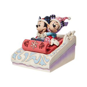 Mickey and Minnie Sledding