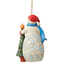 Load image into Gallery viewer, Snowman with Tree Hanging Ornament