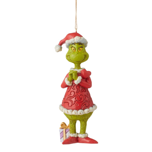 Grinch with Large Blink Heart Hanging Ornament