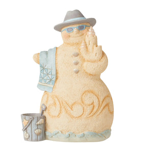 Coastal Snowman with Towel