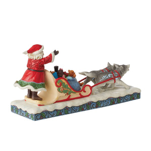 Santa Dog Sledding