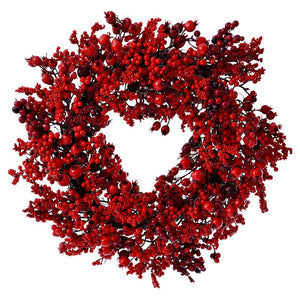 Red Mixed Berry Wreath 45cm