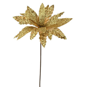 Gold Glitter Poinsettia