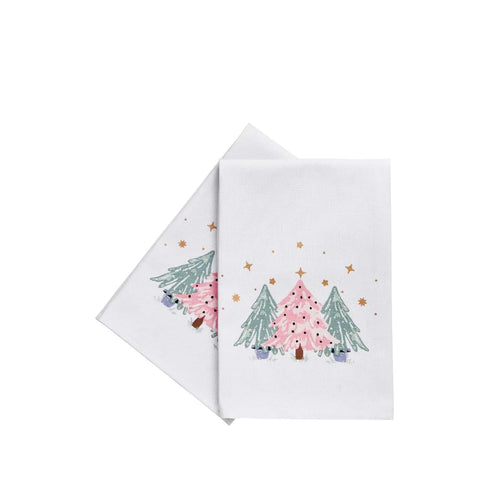 Ulster Weavers Recycled Cotton Napkin (2 pack) - Frosty Trees